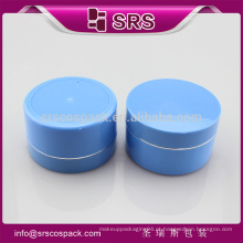 SRS feito na China forma redonda grande frasco de creme, vazio azul 100g recipiente de cosméticos cabelo